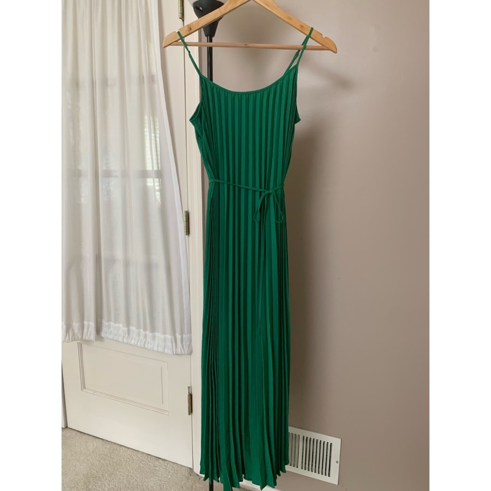 NWT Banana Republic Petite Pleated Maxi Dress 2P